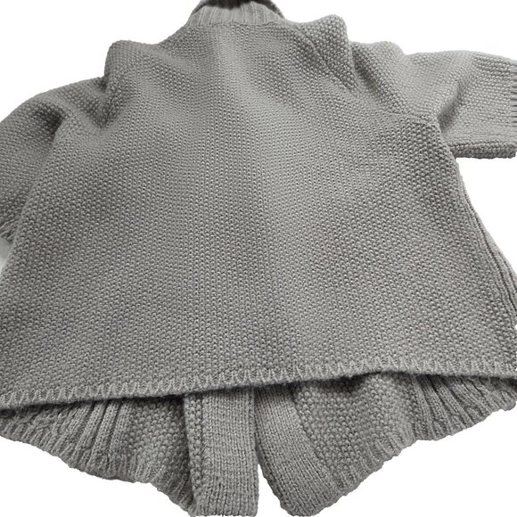 Chicos Womens Size 1 Medium Chunky Gray Cardigan Mohair Blend - Picture 2 of 7